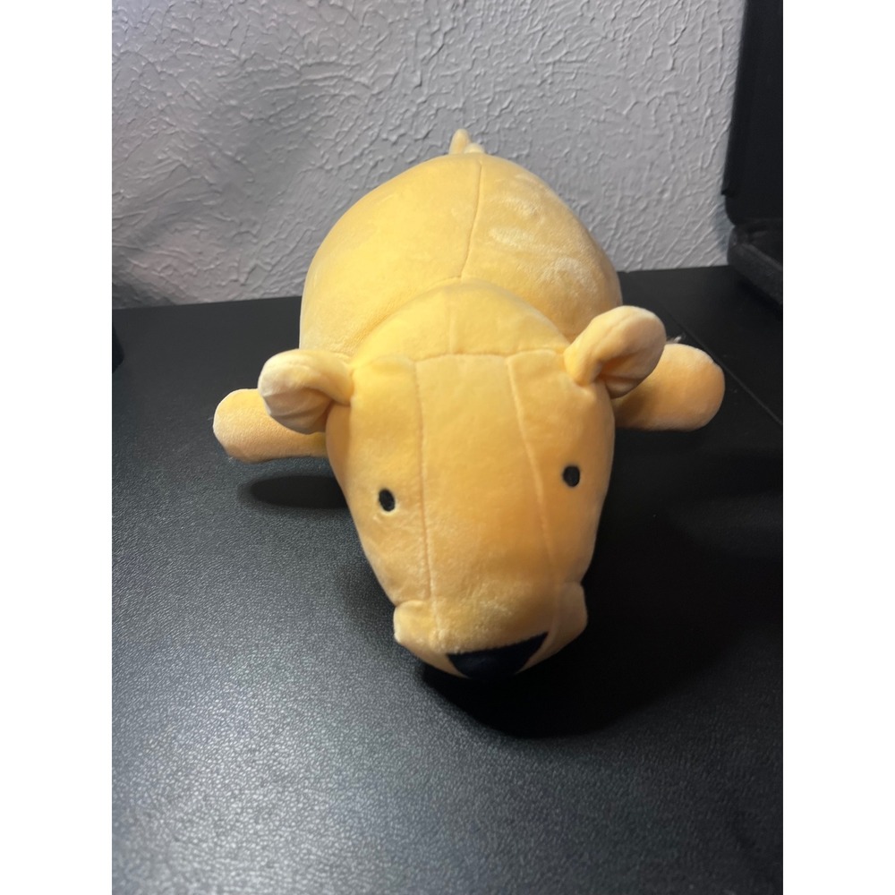 Pillowfort Weighted Plush‎ Lion Baby Yellow Throw Pillow 14x8 Sensory Toy Kids